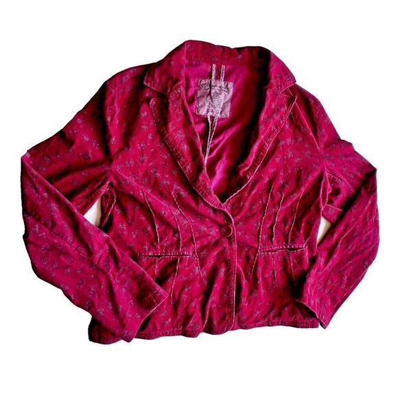 Maurices Office Chic Work womens long sleeve pockets Blazer fucsia plus XXL - Picture 1 of 9